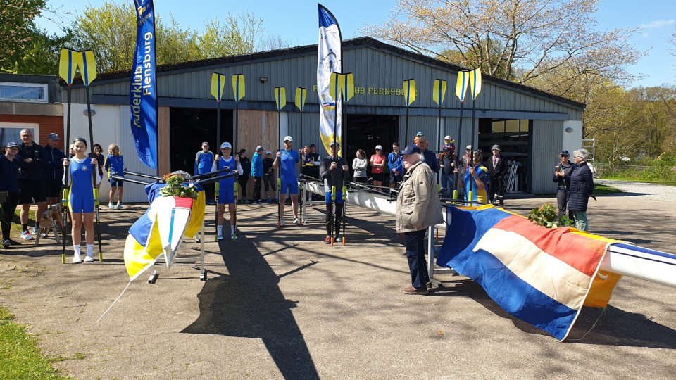 Aufstellung des Flensburger Ruderklubs